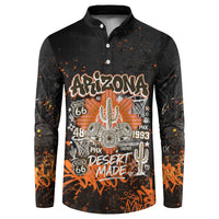 Personalized Arizona Button Sweatshirt Graffiti Street Art Southwest Cactus Route 66 Retro