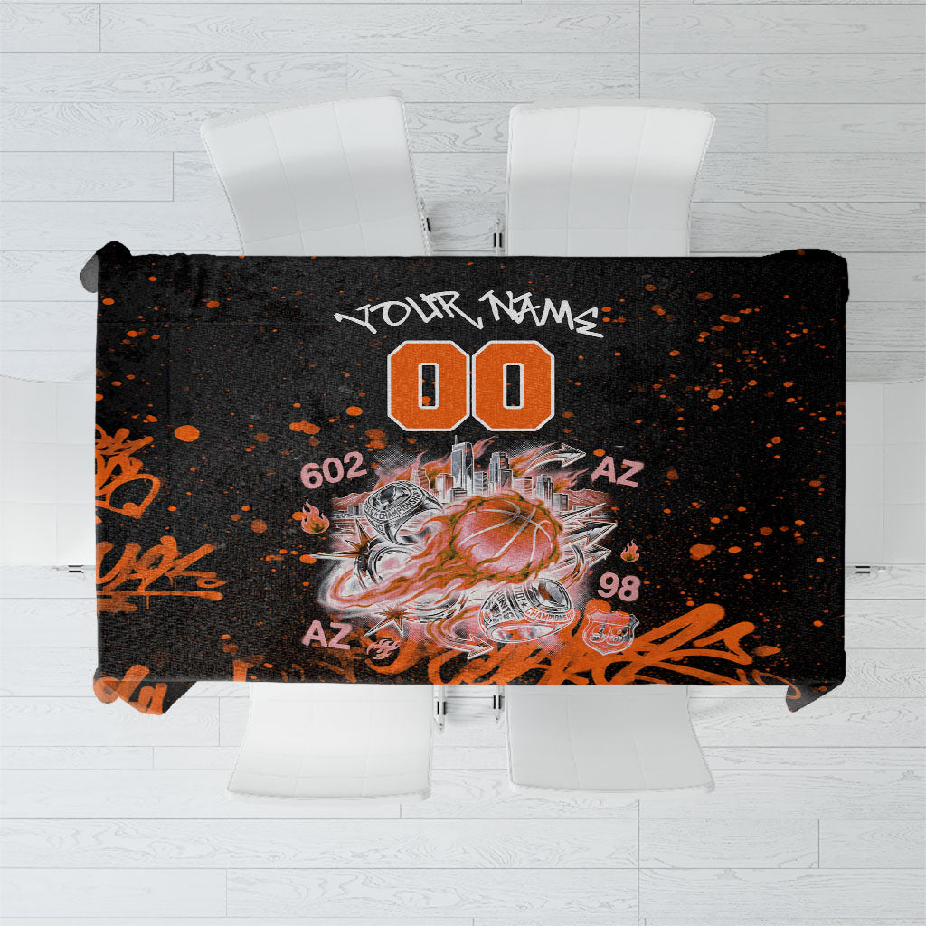 Personalized Arizona Tablecloth Graffiti Street Art Southwest Cactus Route 66 Retro