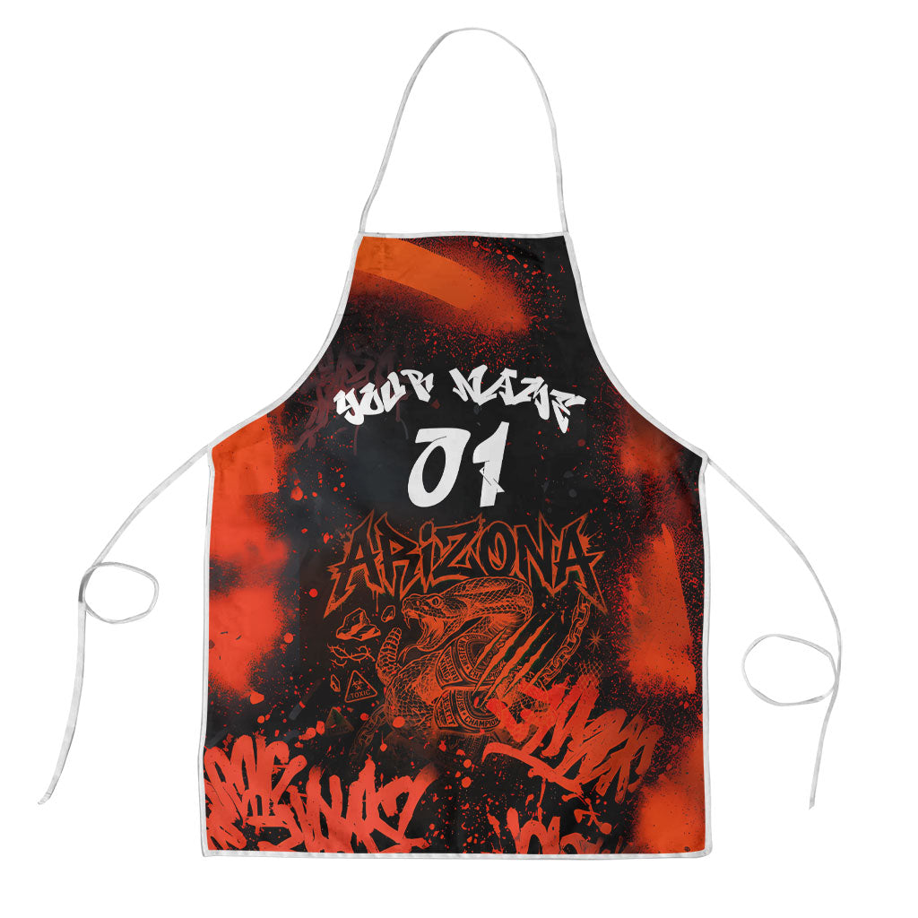 Personalized Arizona Street Graffiti Apron Urban Phoenix Underground Art Phoenix Bird Rattlesnake