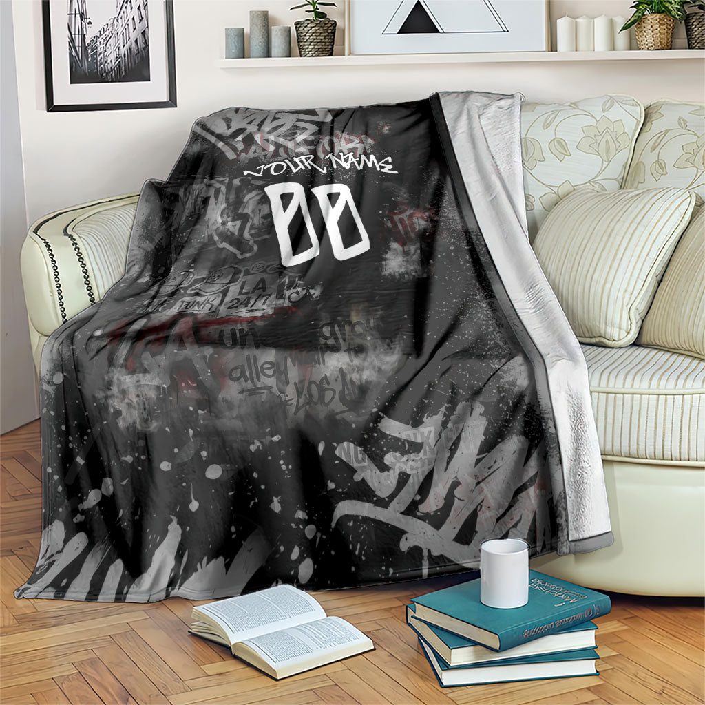 Personalized California West Coast Graffiti Blanket Urban Los Angeles Street Art - Hollywood LAX