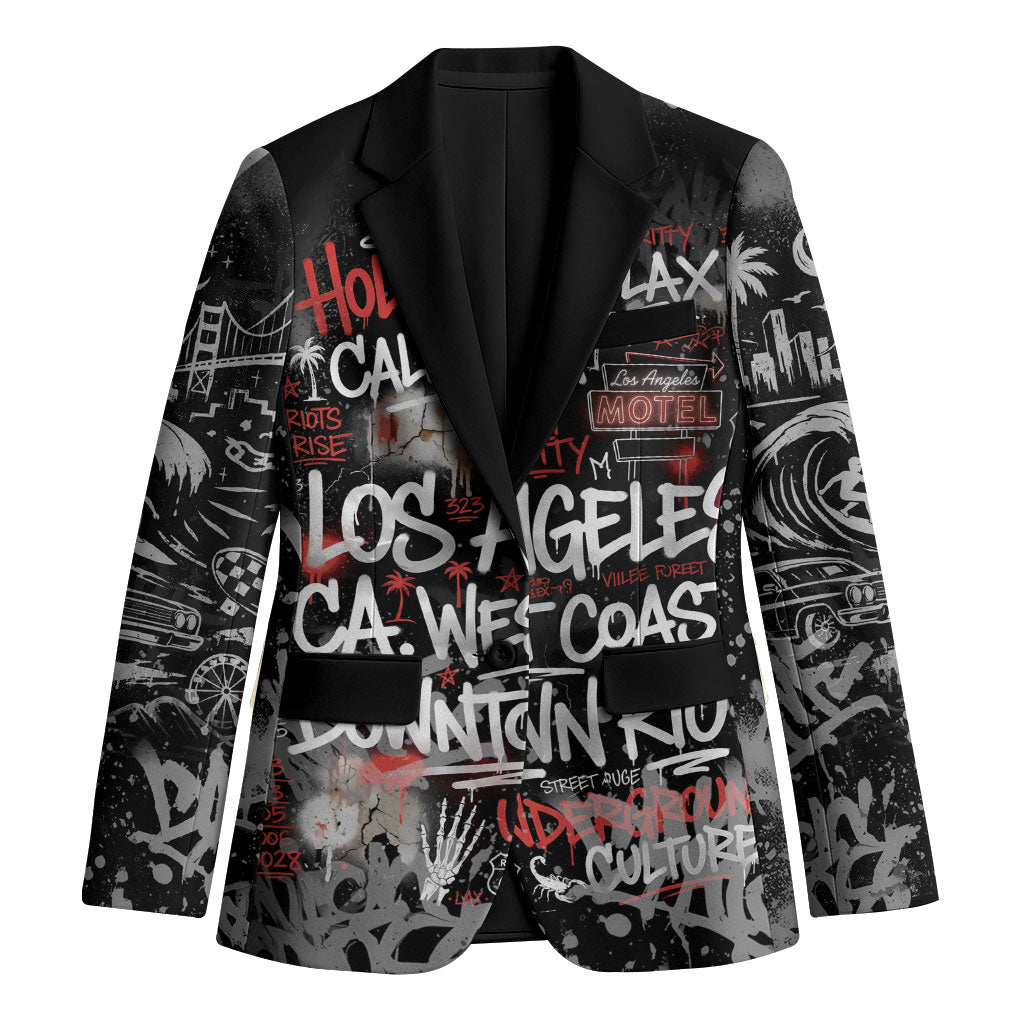 Personalized California West Coast Graffiti Blazer Urban Los Angeles Street Art - Hollywood LAX