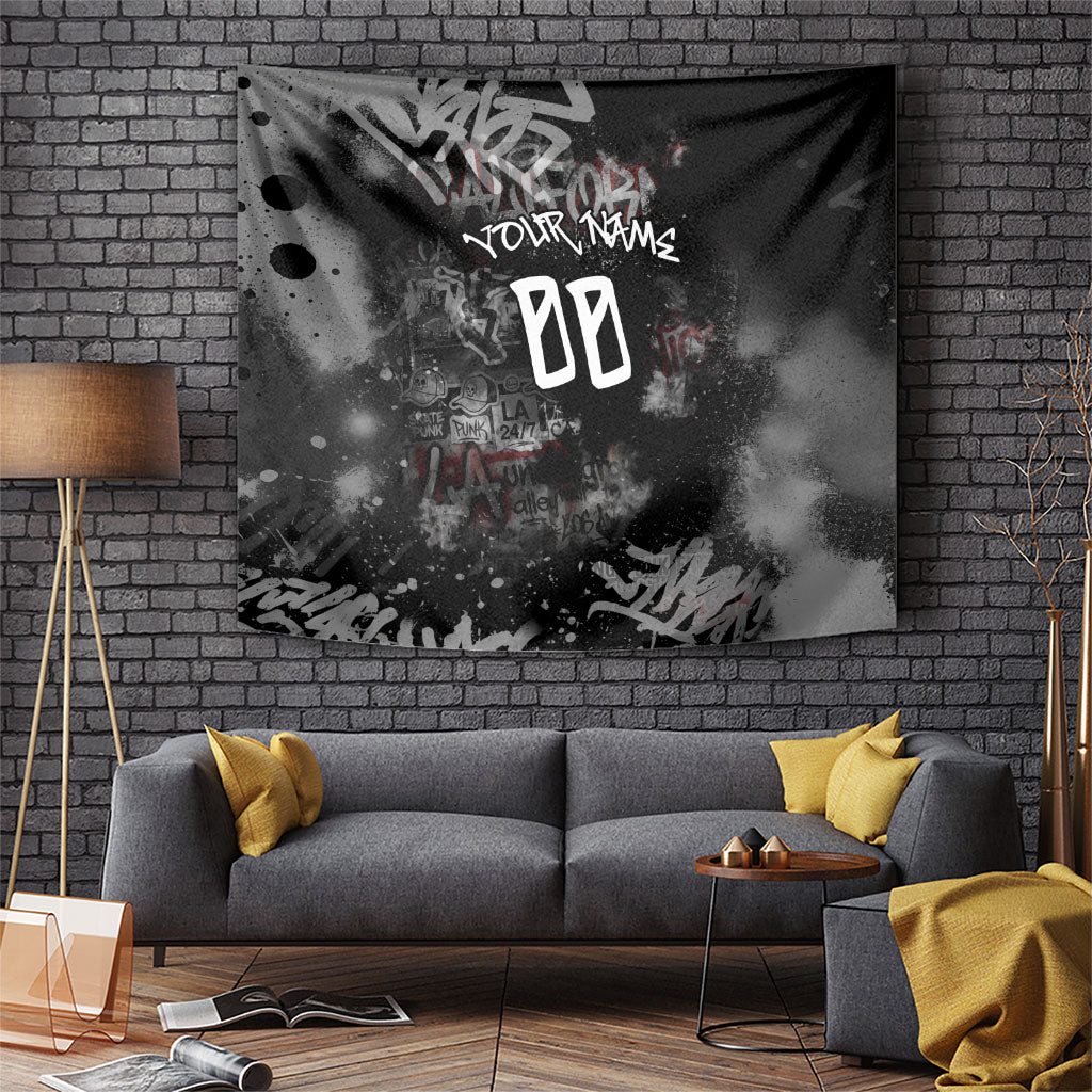 Personalized California West Coast Graffiti Tapestry Urban Los Angeles Street Art - Hollywood LAX