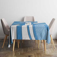 Guatemala Flag Map Tablecloth with Blue White Swirl and Geometric Pattern Design - Wonder Print Shop