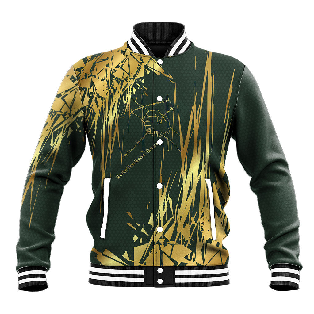 Montford Point Marines Overcoming Baseball Jacket Military History Camouflage Art