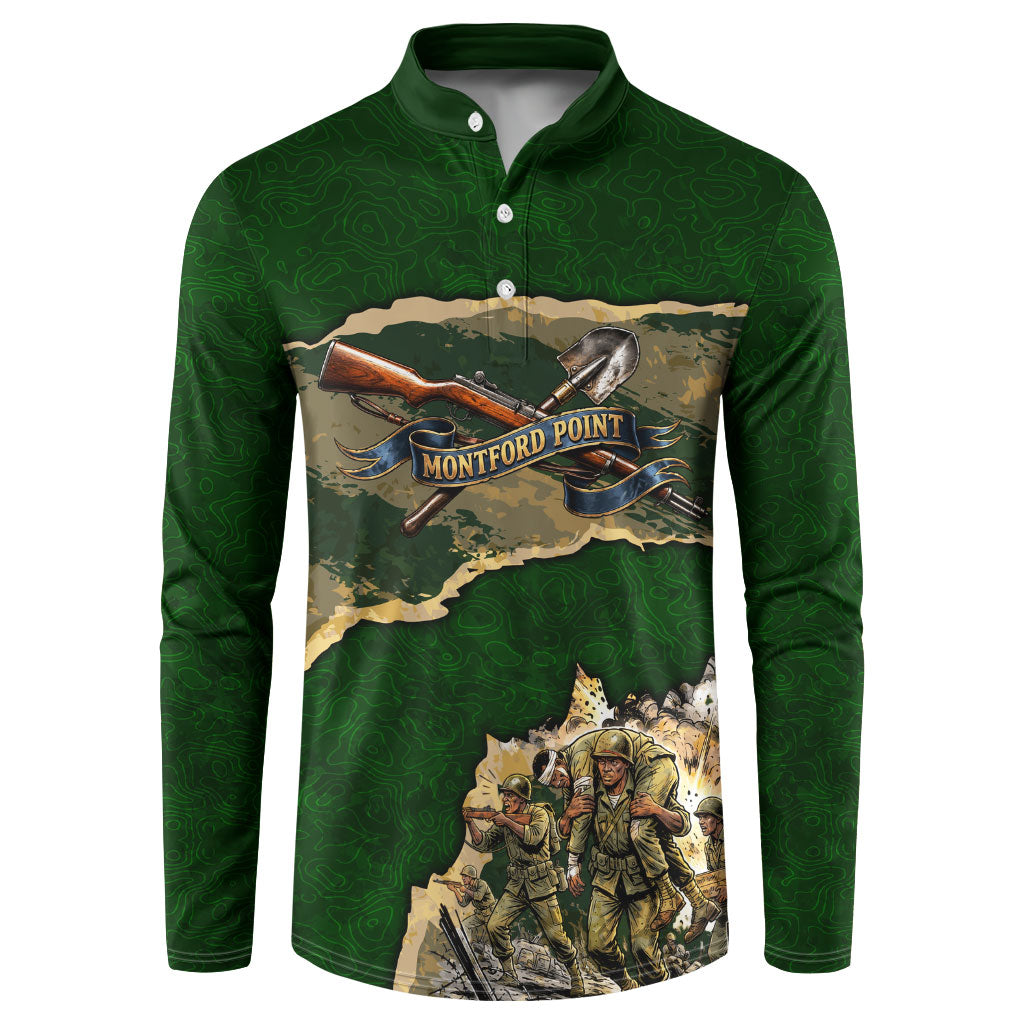 Montford Point Marines Not Above You Button Sweatshirt Iwo Jima Military Map Camouflage Vintage Art