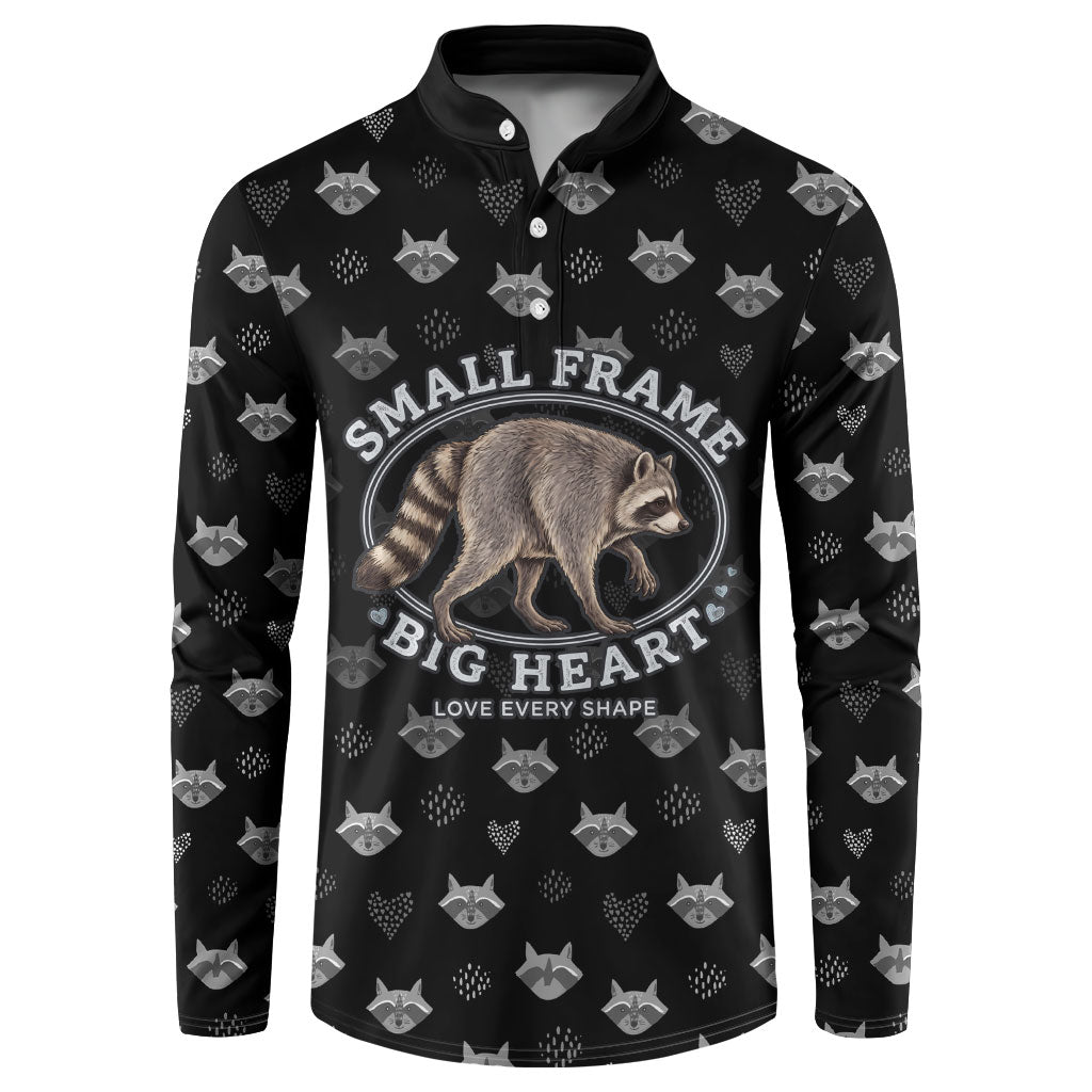 Jimothy The Raccoon Button Sweatshirt Vintage Raccoon Small Frame Big Heart