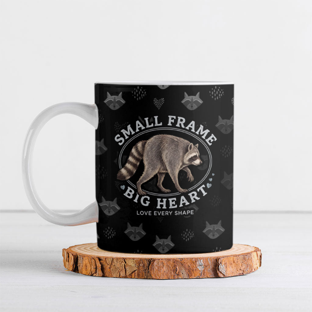 Jimothy The Raccoon Ceramic Mug Vintage Raccoon Small Frame Big Heart