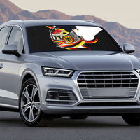 German Unity Day Auto Sun Shade Patriotic Flag Brandenburg Gate