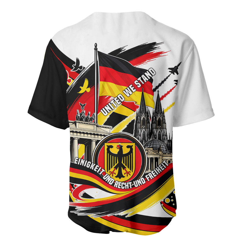 German Unity Day Baseball Jersey Patriotic Flag Brandenburg Gate
