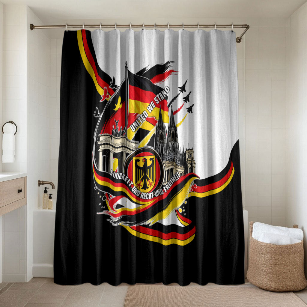 German Unity Day Bathroom Set Patriotic Flag Brandenburg Gate