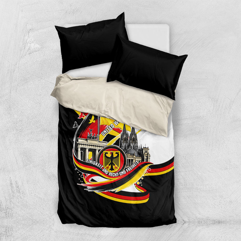 German Unity Day Bedding Set Patriotic Flag Brandenburg Gate