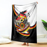 German Unity Day Blanket Patriotic Flag Brandenburg Gate