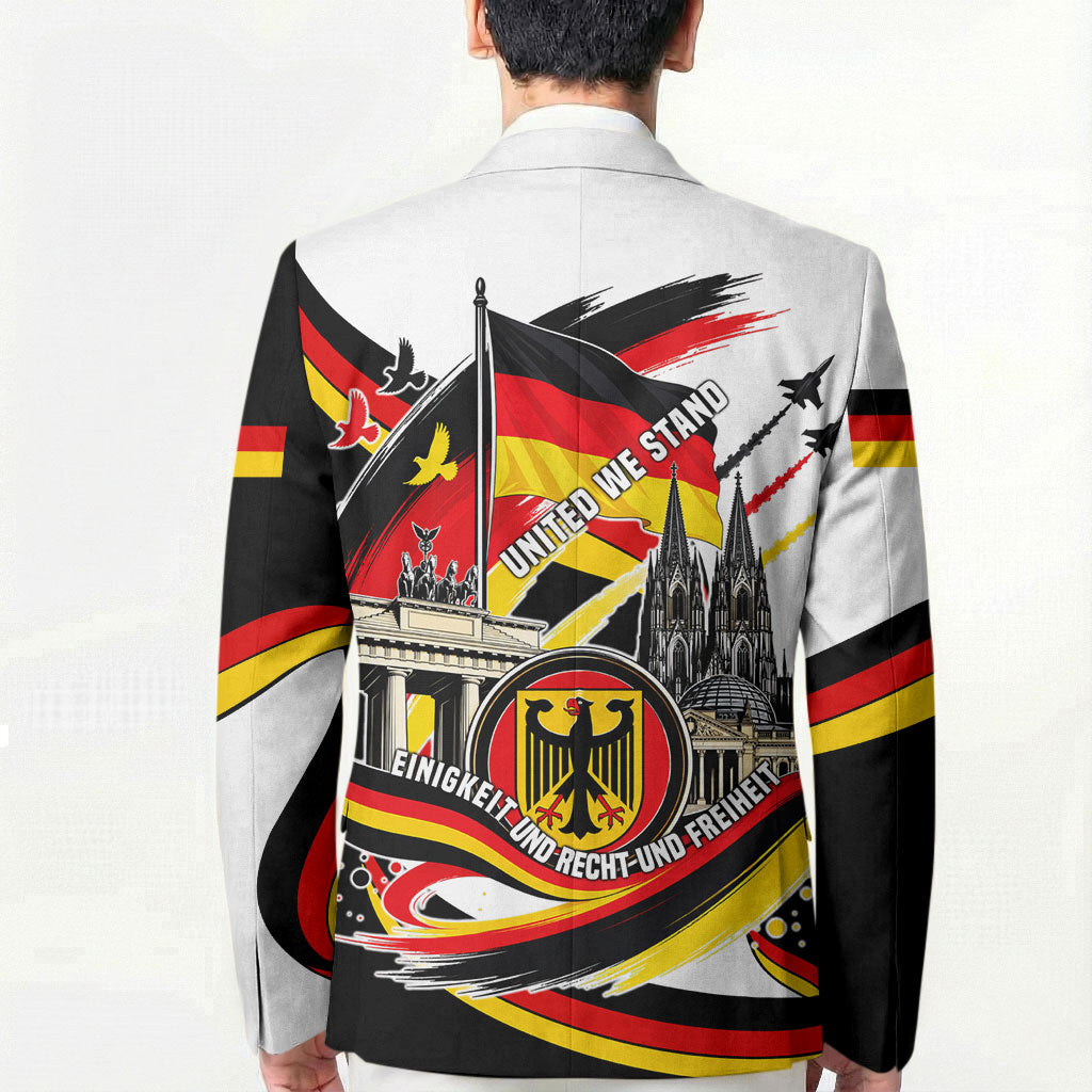 German Unity Day Blazer Patriotic Flag Brandenburg Gate