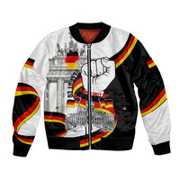 German Unity Day Bomber Jacket Patriotic Flag Brandenburg Gate
