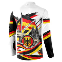 German Unity Day Button Sweatshirt Patriotic Flag Brandenburg Gate