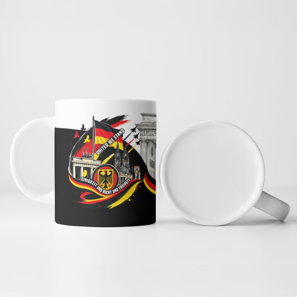 German Unity Day Ceramic Mug Patriotic Flag Brandenburg Gate