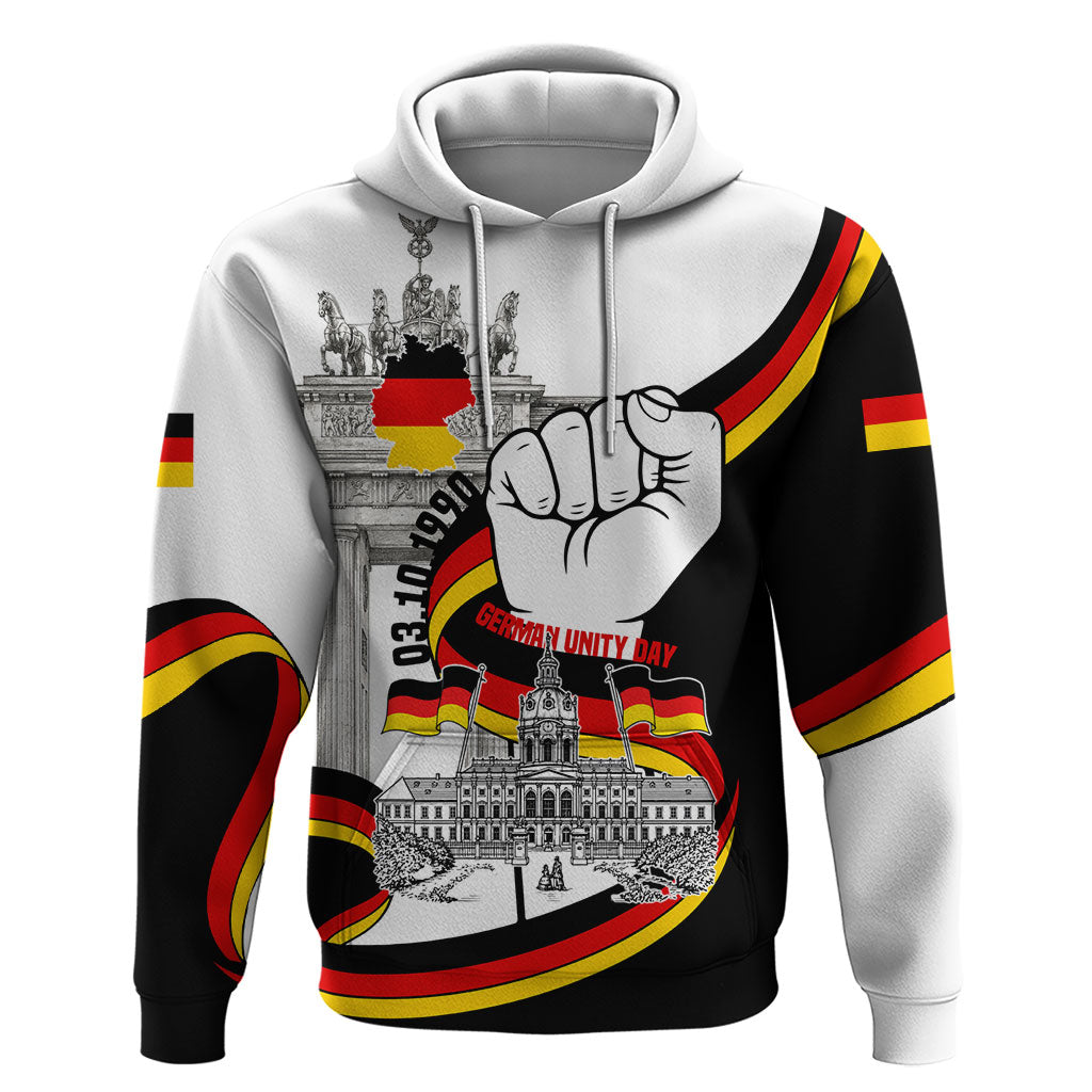 German Unity Day Hoodie Patriotic Flag Brandenburg Gate