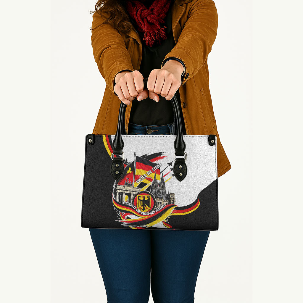 German Unity Day Leather Bag Patriotic Flag Brandenburg Gate