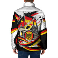 German Unity Day Padded Jacket Patriotic Flag Brandenburg Gate