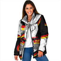 German Unity Day Padded Jacket Patriotic Flag Brandenburg Gate