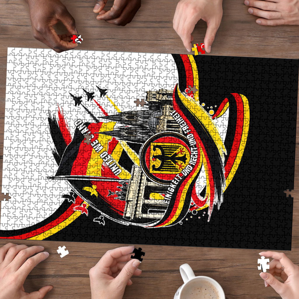 German Unity Day Puzzle Patriotic Flag Brandenburg Gate