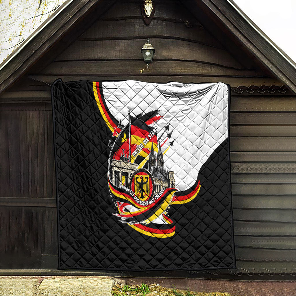 German Unity Day Quilt Patriotic Flag Brandenburg Gate