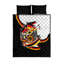 German Unity Day Quilt Bed Set Patriotic Flag Brandenburg Gate