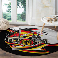 German Unity Day Round Carpet Patriotic Flag Brandenburg Gate
