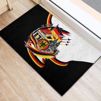 German Unity Day Rubber Doormat Patriotic Flag Brandenburg Gate