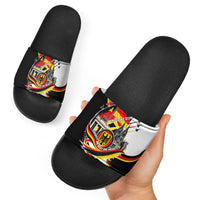 German Unity Day Slide Sandals Patriotic Flag Brandenburg Gate