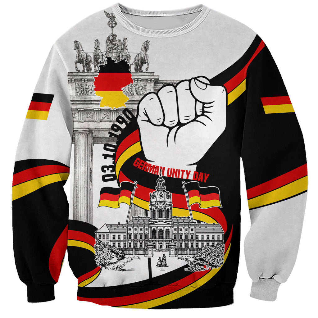 German Unity Day Sweatshirt Patriotic Flag Brandenburg Gate