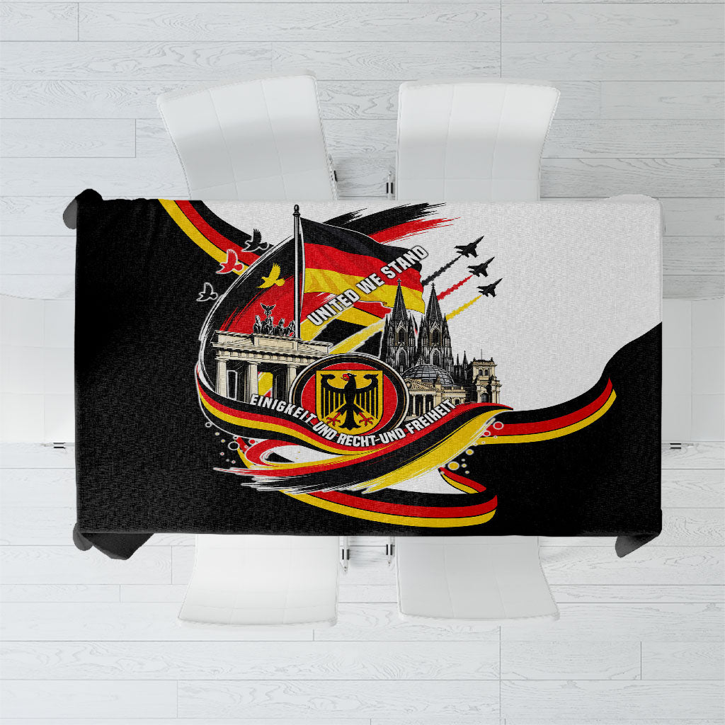 German Unity Day Tablecloth Patriotic Flag Brandenburg Gate