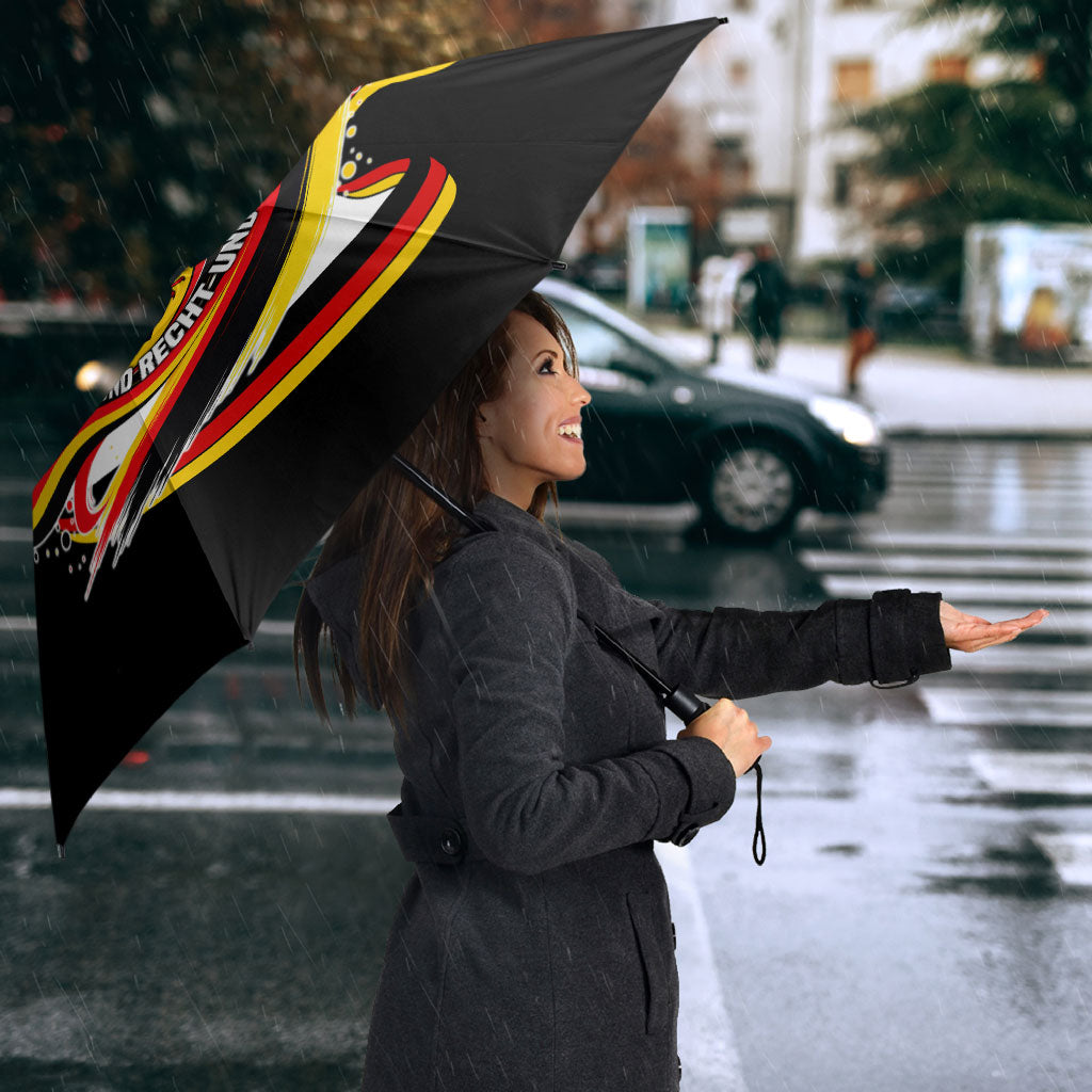 German Unity Day Umbrella Patriotic Flag Brandenburg Gate