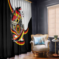 German Unity Day Window Curtain Patriotic Flag Brandenburg Gate