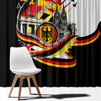 German Unity Day Window Curtain Patriotic Flag Brandenburg Gate