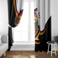 German Unity Day Window Curtain Patriotic Flag Brandenburg Gate