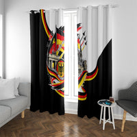 German Unity Day Window Curtain Patriotic Flag Brandenburg Gate