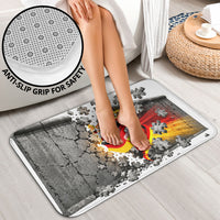 German Unity Day Bathroom Set Cracked Wall Flag Graphic Unity Fist