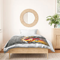 German Unity Day Bedding Set Cracked Wall Flag Graphic Unity Fist