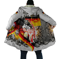 German Unity Day Cloak Cracked Wall Flag Graphic Unity Fist
