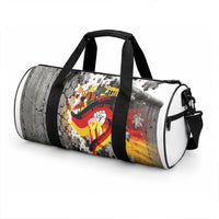 German Unity Day Duffle Bag Cracked Wall Flag Graphic Unity Fist