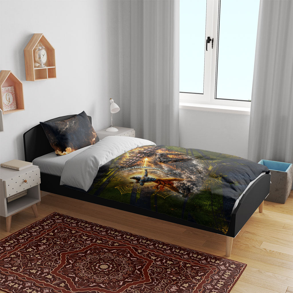 Dussehra Vijayadashami Lord Rama Bedding Set Indian Hindu Festival Good Over Evil