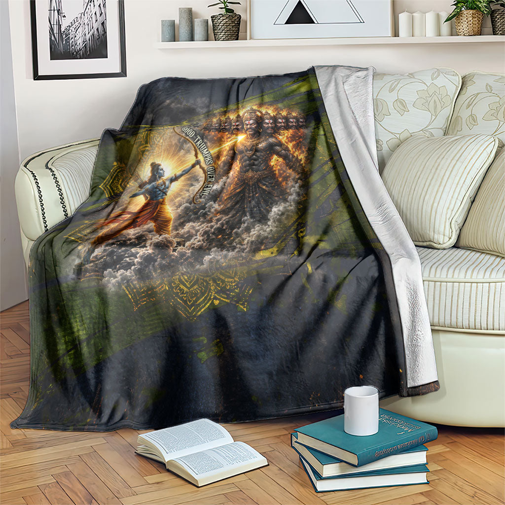 Dussehra Vijayadashami Lord Rama Blanket Indian Hindu Festival Good Over Evil
