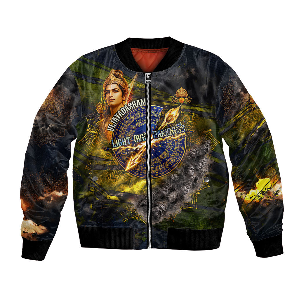 Dussehra Vijayadashami Lord Rama Bomber Jacket Indian Hindu Festival Good Over Evil