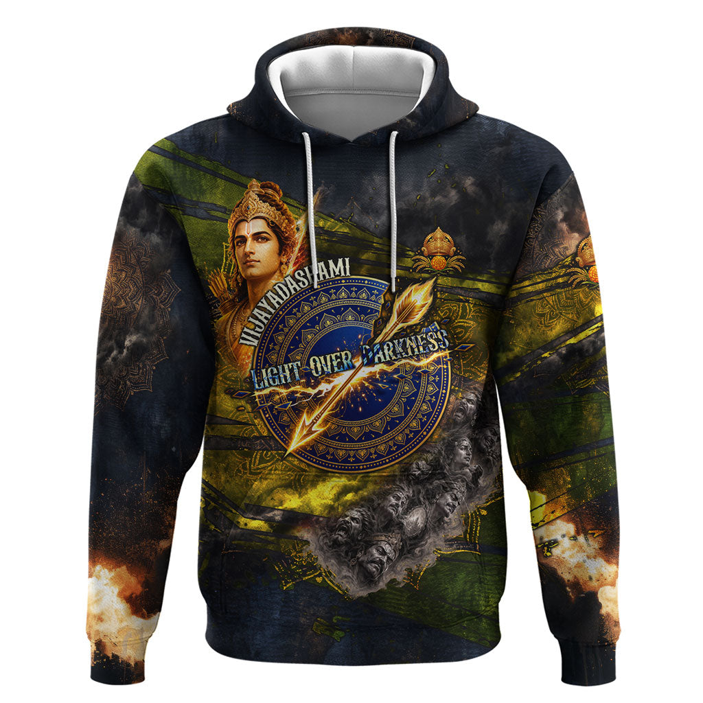 Dussehra Vijayadashami Lord Rama Hoodie Indian Hindu Festival Good Over Evil