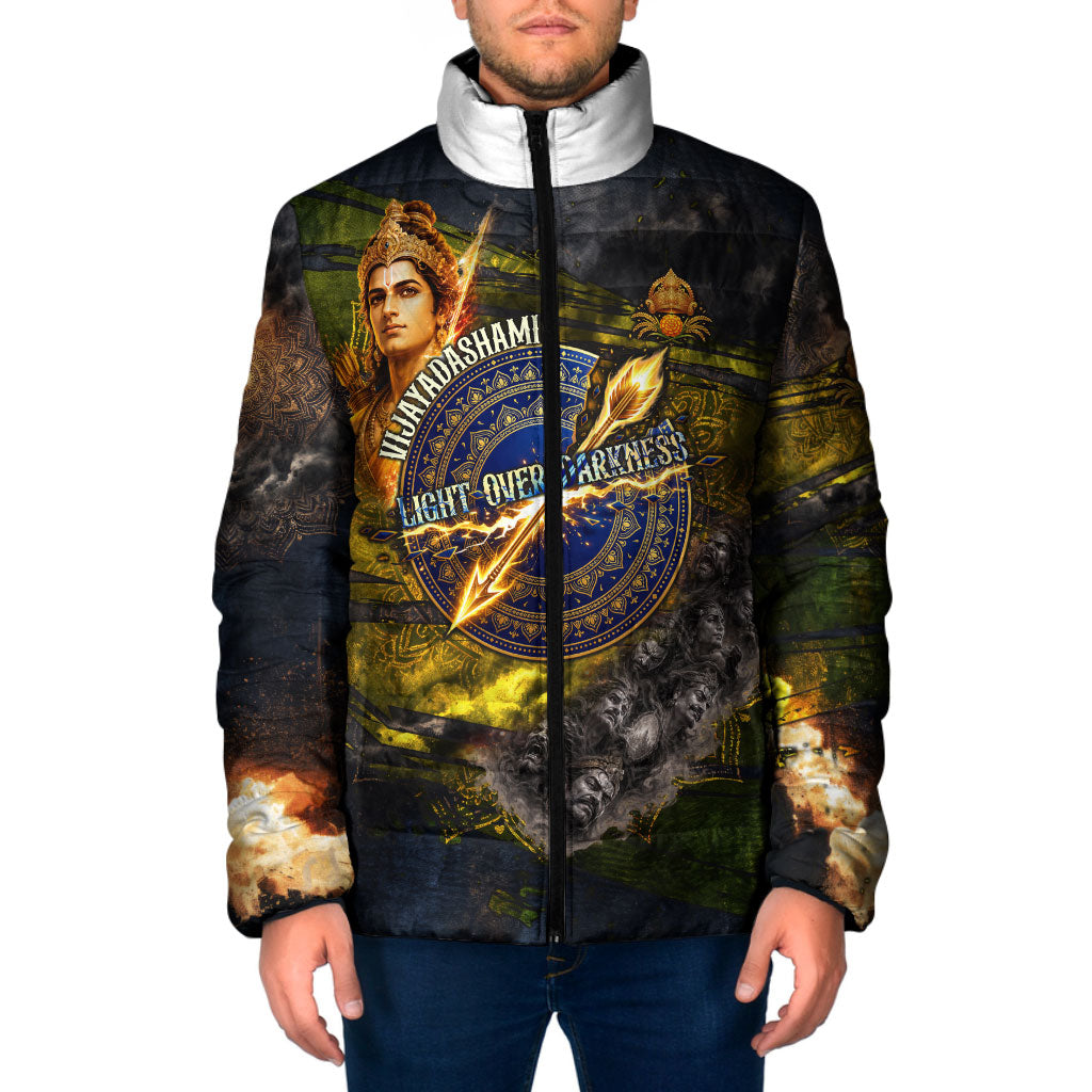 Dussehra Vijayadashami Lord Rama Padded Jacket Indian Hindu Festival Good Over Evil