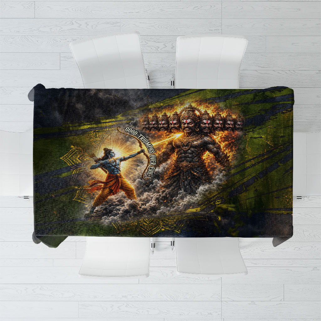 Dussehra Vijayadashami Lord Rama Tablecloth Indian Hindu Festival Good Over Evil