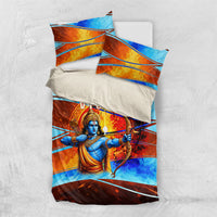 Dussehra Vijayadashami Lord Rama Bedding Set Good Triumphs Over Evil Vibrant Hindu Art