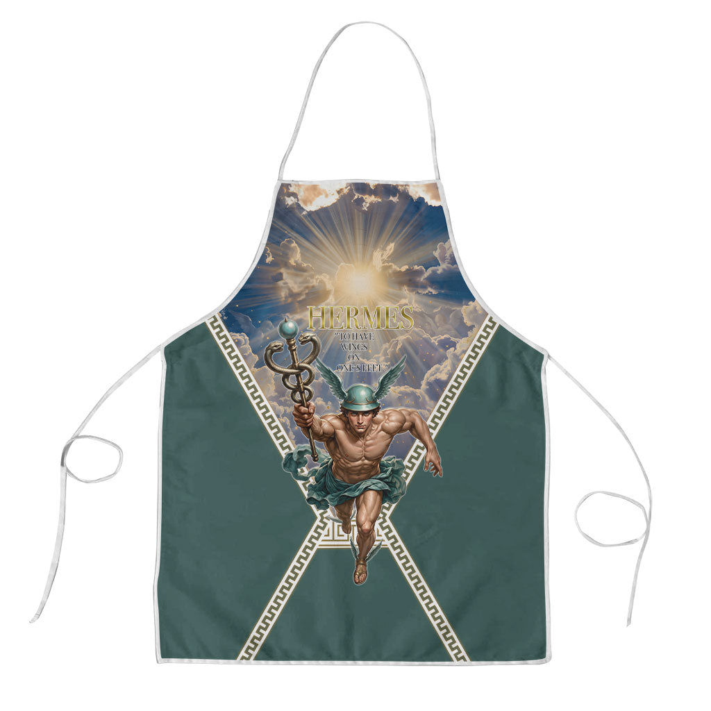Hermes To Have Wings On Ones Feet Apron Winged Messenger Ancient Greek Mythology Celestial Art