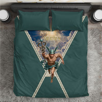Hermes To Have Wings On Ones Feet Bedding Set Winged Messenger Ancient Greek Mythology Celestial Art